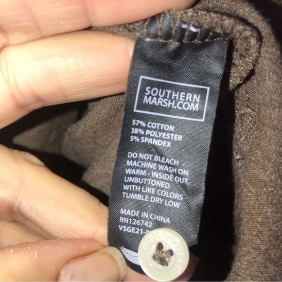 Long Sleeve Brown Polo - Picture 5 of 5